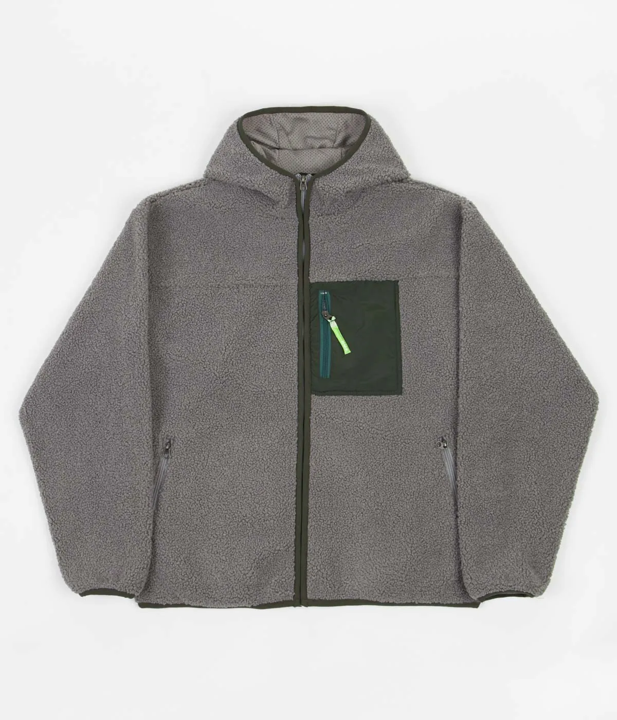 HUF Fort Point Sherpa Jacket - Steel Grey