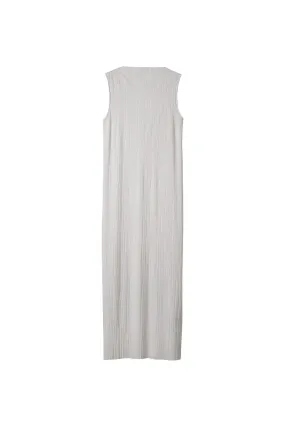 IMAGAWA DRESS BOATNECK CHALK (NATURAL LOOK)