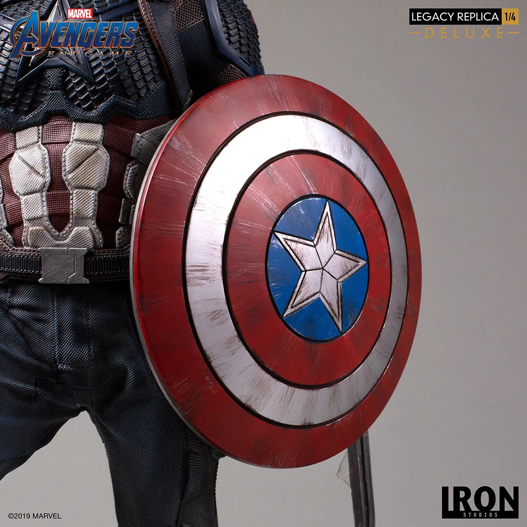 IRON STUDIOS AVENGERS ENDGAME CAPTAIN AMERICA DELUXE LEGACY REPLICA 1/4 MARCAS20219-14
