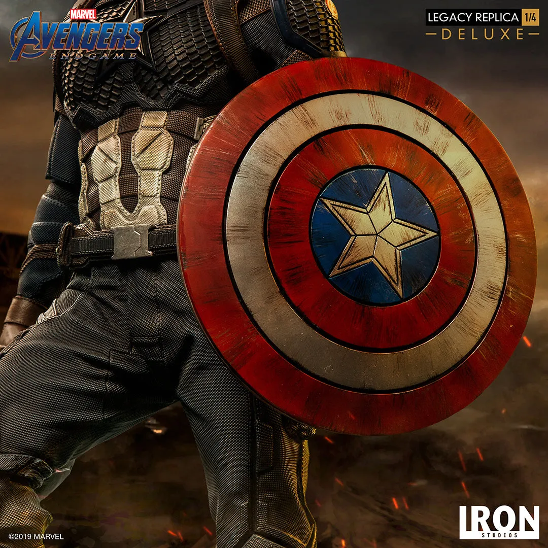 IRON STUDIOS AVENGERS ENDGAME CAPTAIN AMERICA DELUXE LEGACY REPLICA 1/4 MARCAS20219-14