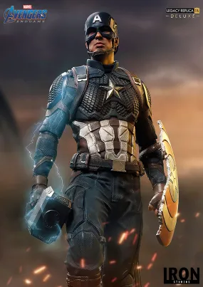 IRON STUDIOS AVENGERS ENDGAME CAPTAIN AMERICA DELUXE LEGACY REPLICA 1/4 MARCAS20219-14