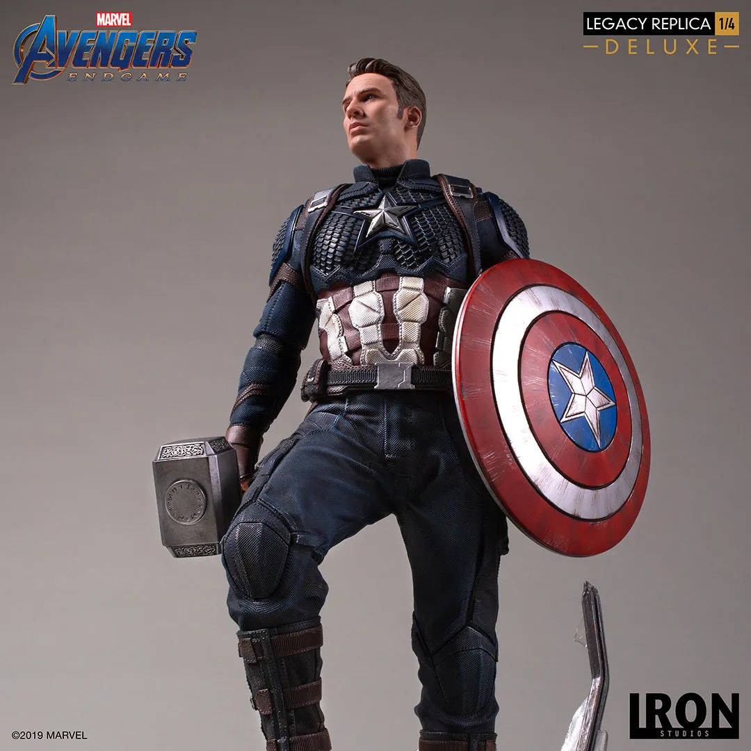 IRON STUDIOS AVENGERS ENDGAME CAPTAIN AMERICA DELUXE LEGACY REPLICA 1/4 MARCAS20219-14
