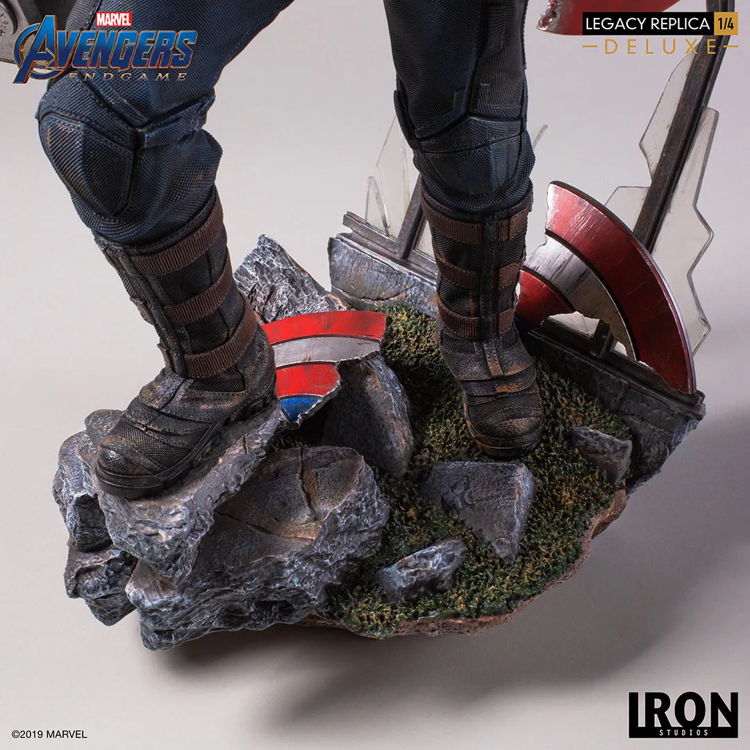 IRON STUDIOS AVENGERS ENDGAME CAPTAIN AMERICA DELUXE LEGACY REPLICA 1/4 MARCAS20219-14
