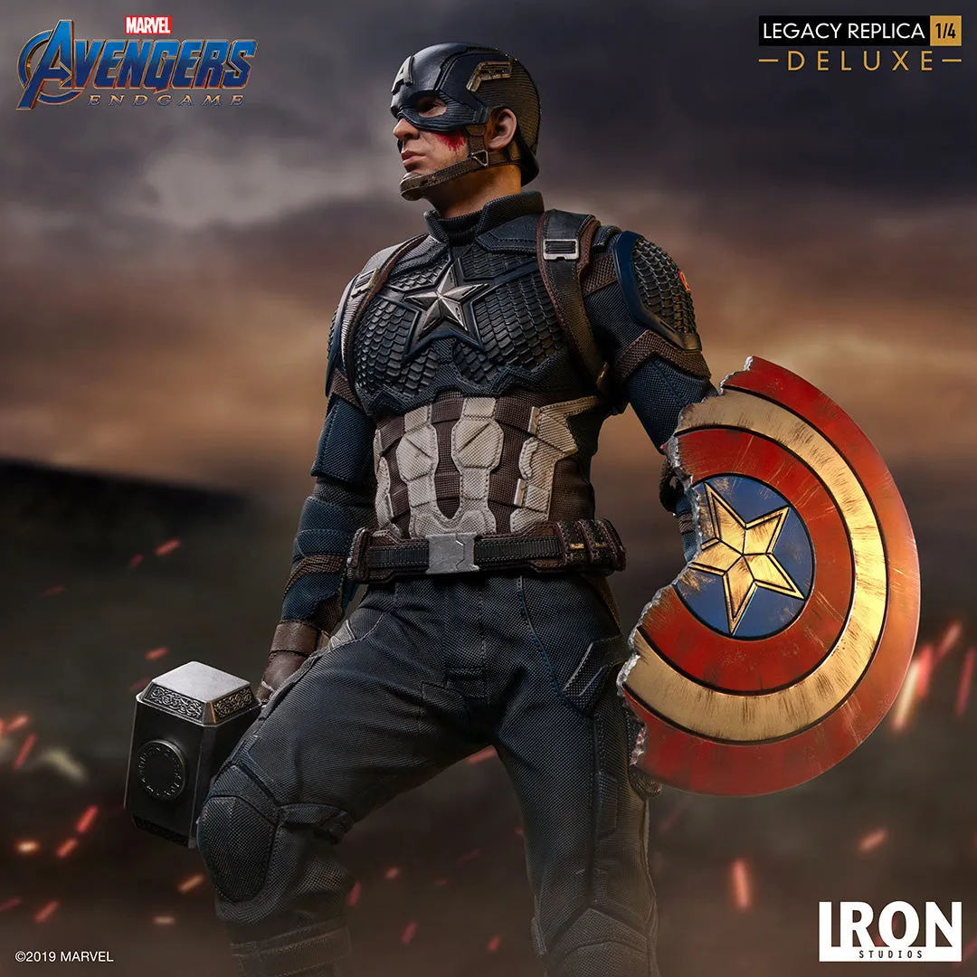 IRON STUDIOS AVENGERS ENDGAME CAPTAIN AMERICA DELUXE LEGACY REPLICA 1/4 MARCAS20219-14