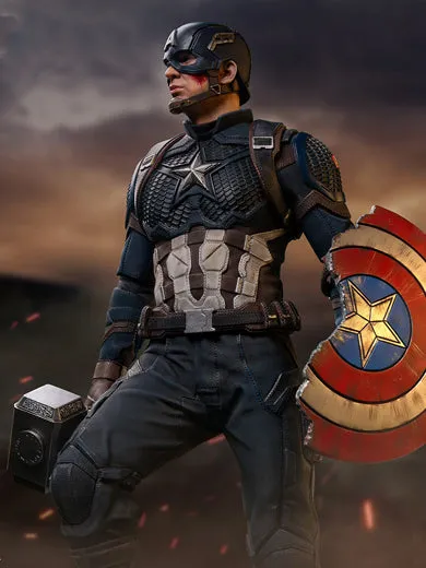 IRON STUDIOS AVENGERS ENDGAME CAPTAIN AMERICA DELUXE LEGACY REPLICA 1/4 MARCAS20219-14