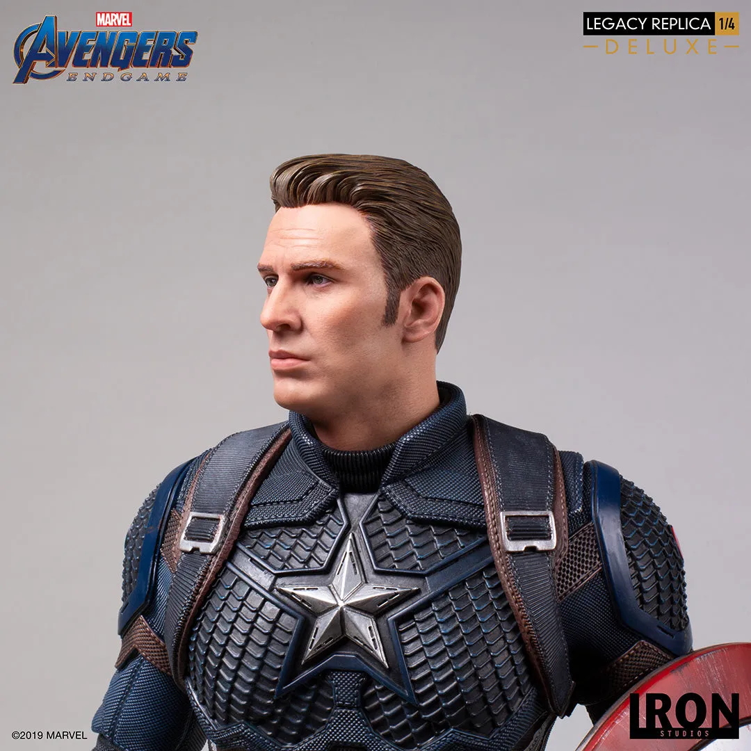 IRON STUDIOS AVENGERS ENDGAME CAPTAIN AMERICA DELUXE LEGACY REPLICA 1/4 MARCAS20219-14