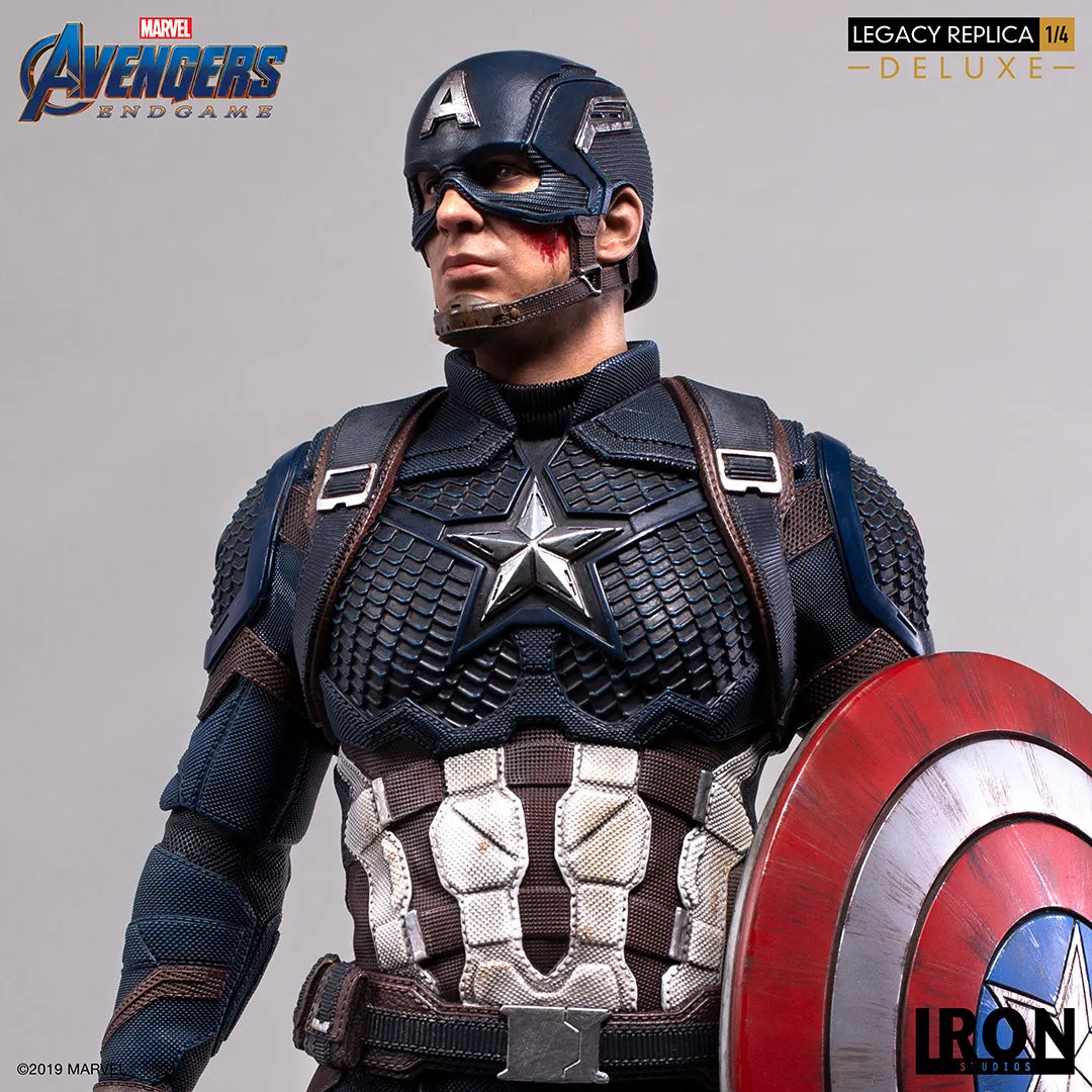 IRON STUDIOS AVENGERS ENDGAME CAPTAIN AMERICA DELUXE LEGACY REPLICA 1/4 MARCAS20219-14