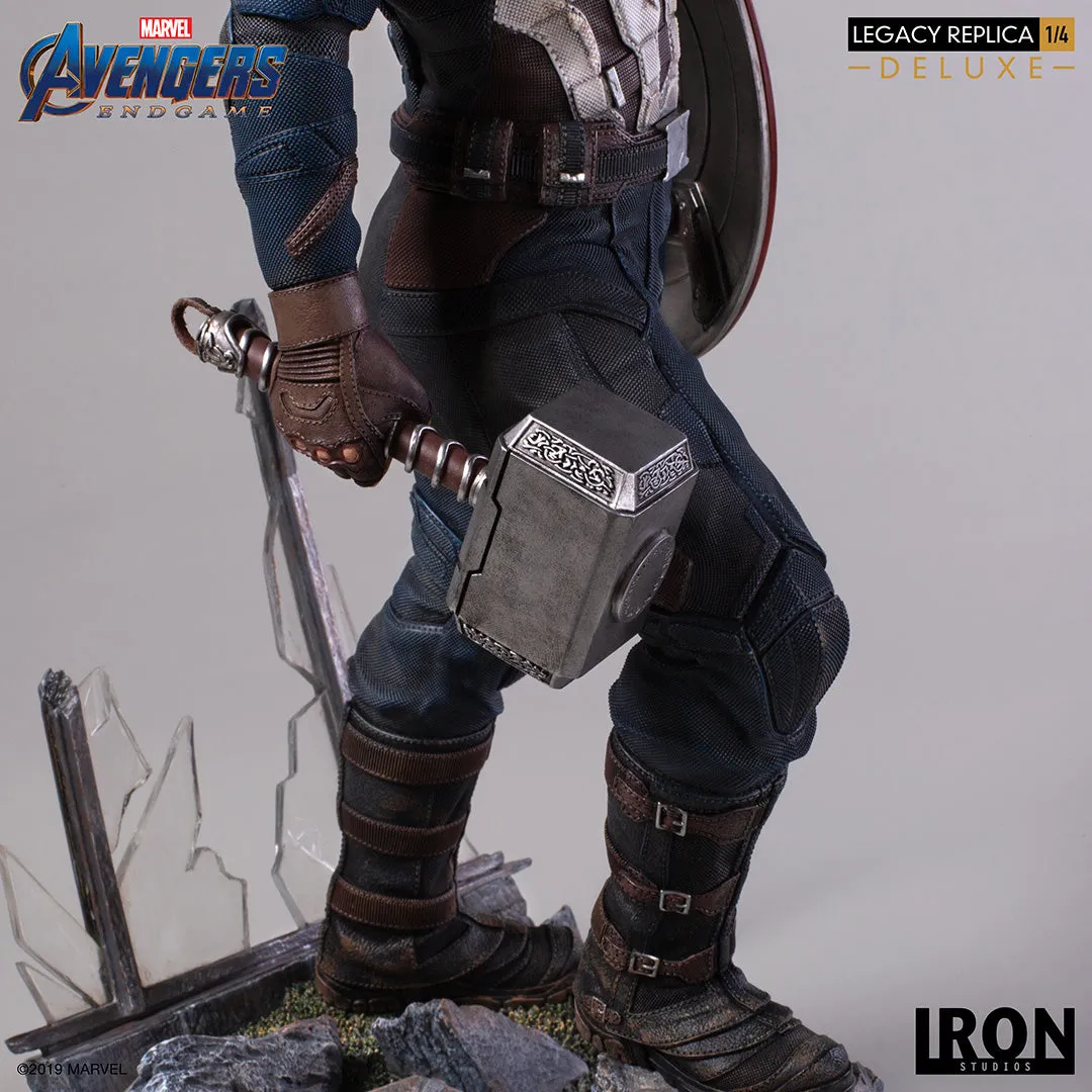 IRON STUDIOS AVENGERS ENDGAME CAPTAIN AMERICA DELUXE LEGACY REPLICA 1/4 MARCAS20219-14