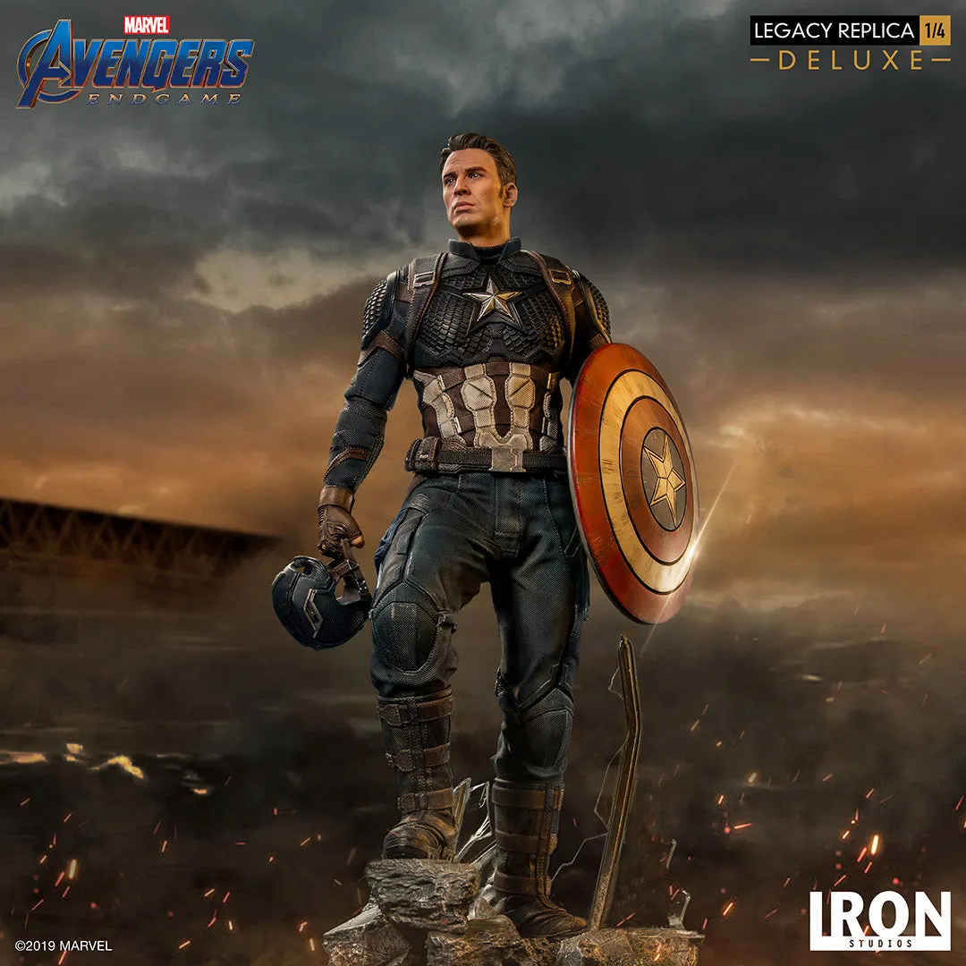 IRON STUDIOS AVENGERS ENDGAME CAPTAIN AMERICA DELUXE LEGACY REPLICA 1/4 MARCAS20219-14