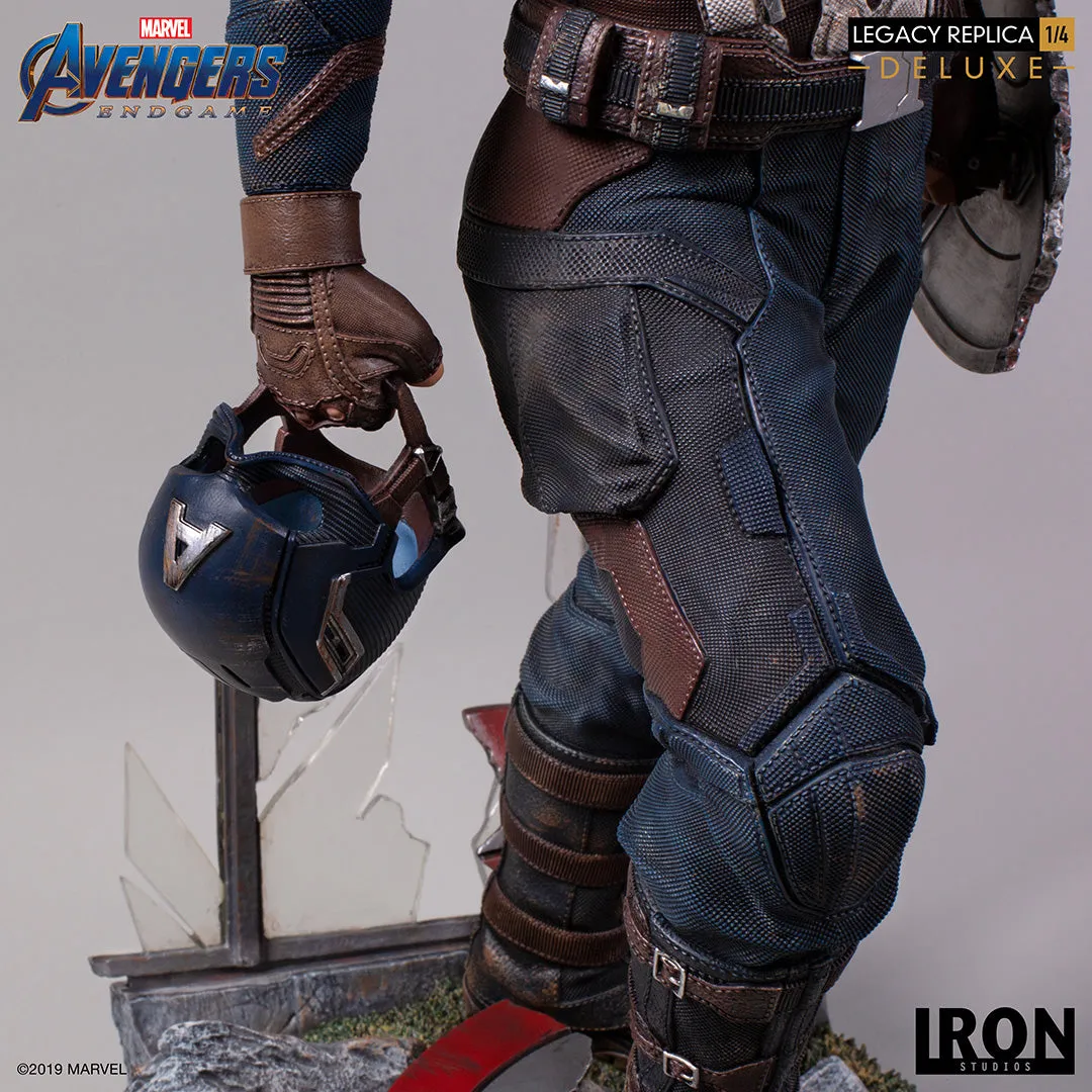 IRON STUDIOS AVENGERS ENDGAME CAPTAIN AMERICA DELUXE LEGACY REPLICA 1/4 MARCAS20219-14