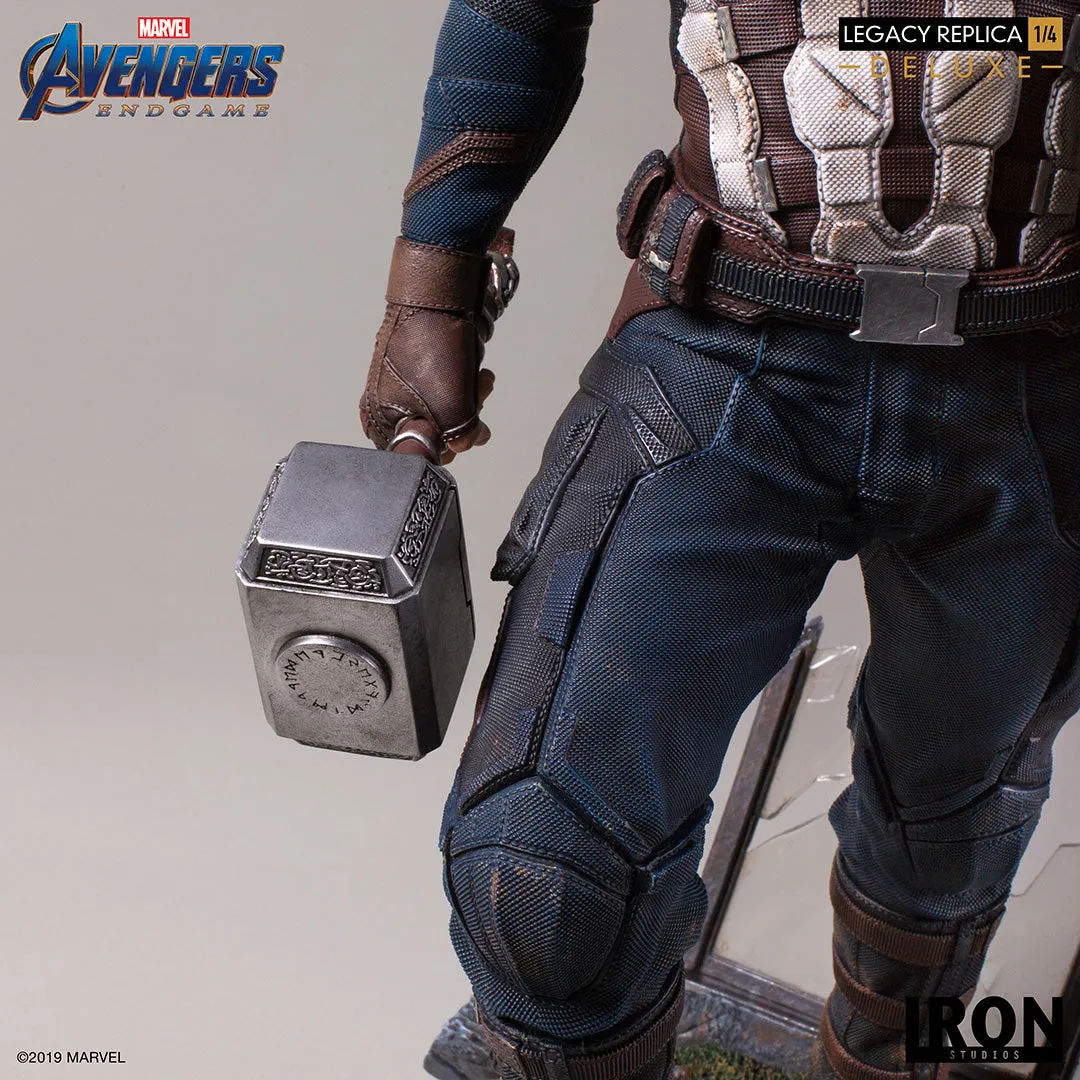 IRON STUDIOS AVENGERS ENDGAME CAPTAIN AMERICA DELUXE LEGACY REPLICA 1/4 MARCAS20219-14