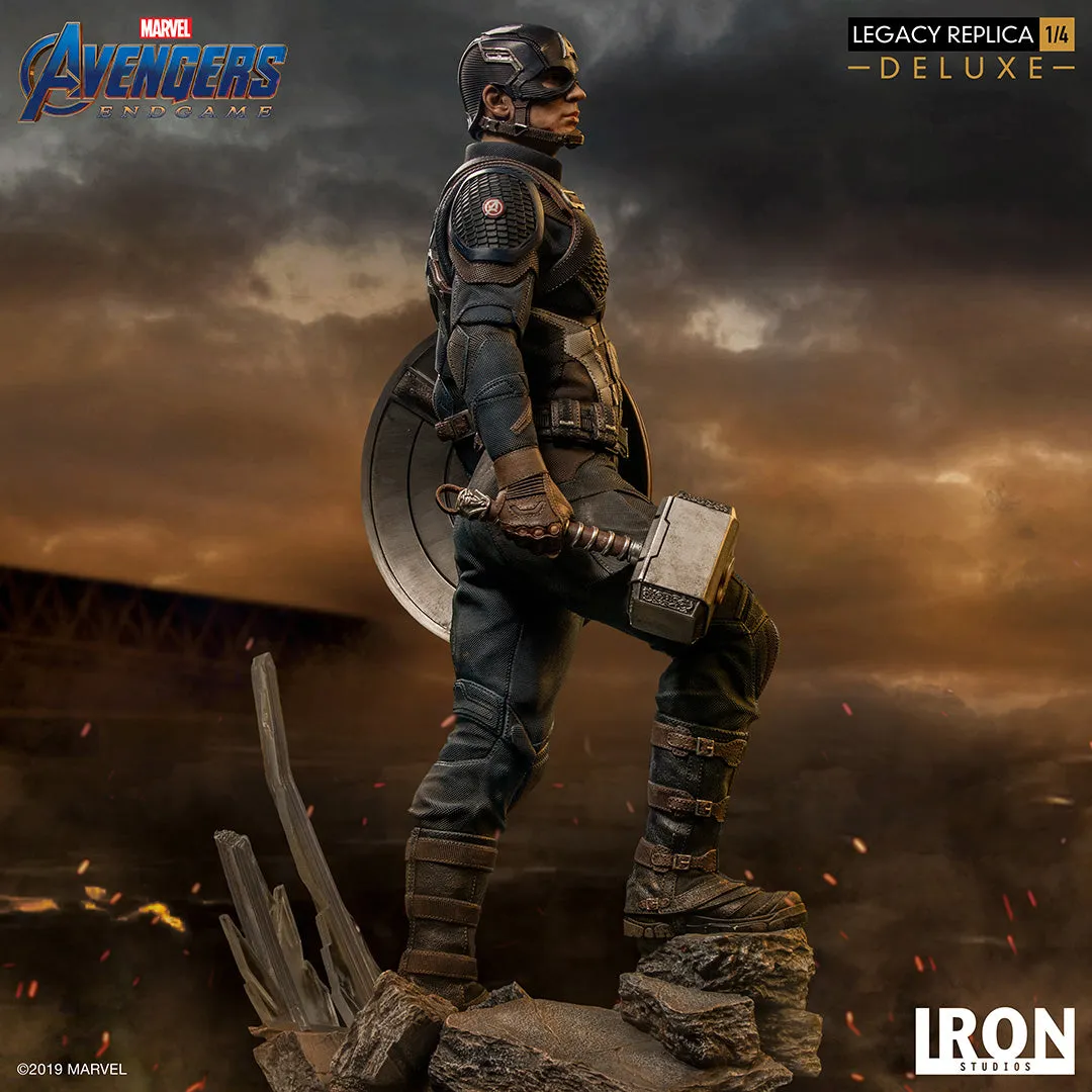 IRON STUDIOS AVENGERS ENDGAME CAPTAIN AMERICA DELUXE LEGACY REPLICA 1/4 MARCAS20219-14