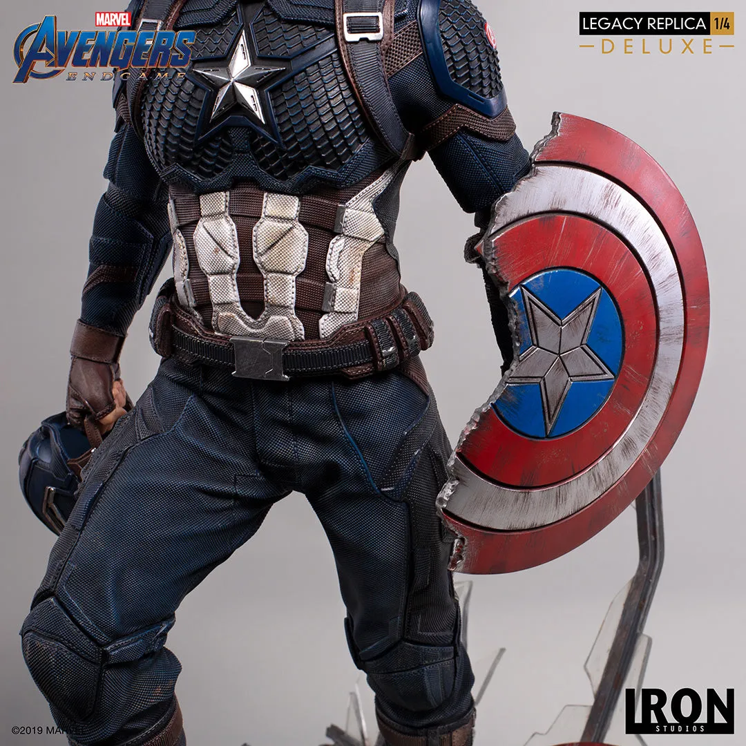 IRON STUDIOS AVENGERS ENDGAME CAPTAIN AMERICA DELUXE LEGACY REPLICA 1/4 MARCAS20219-14