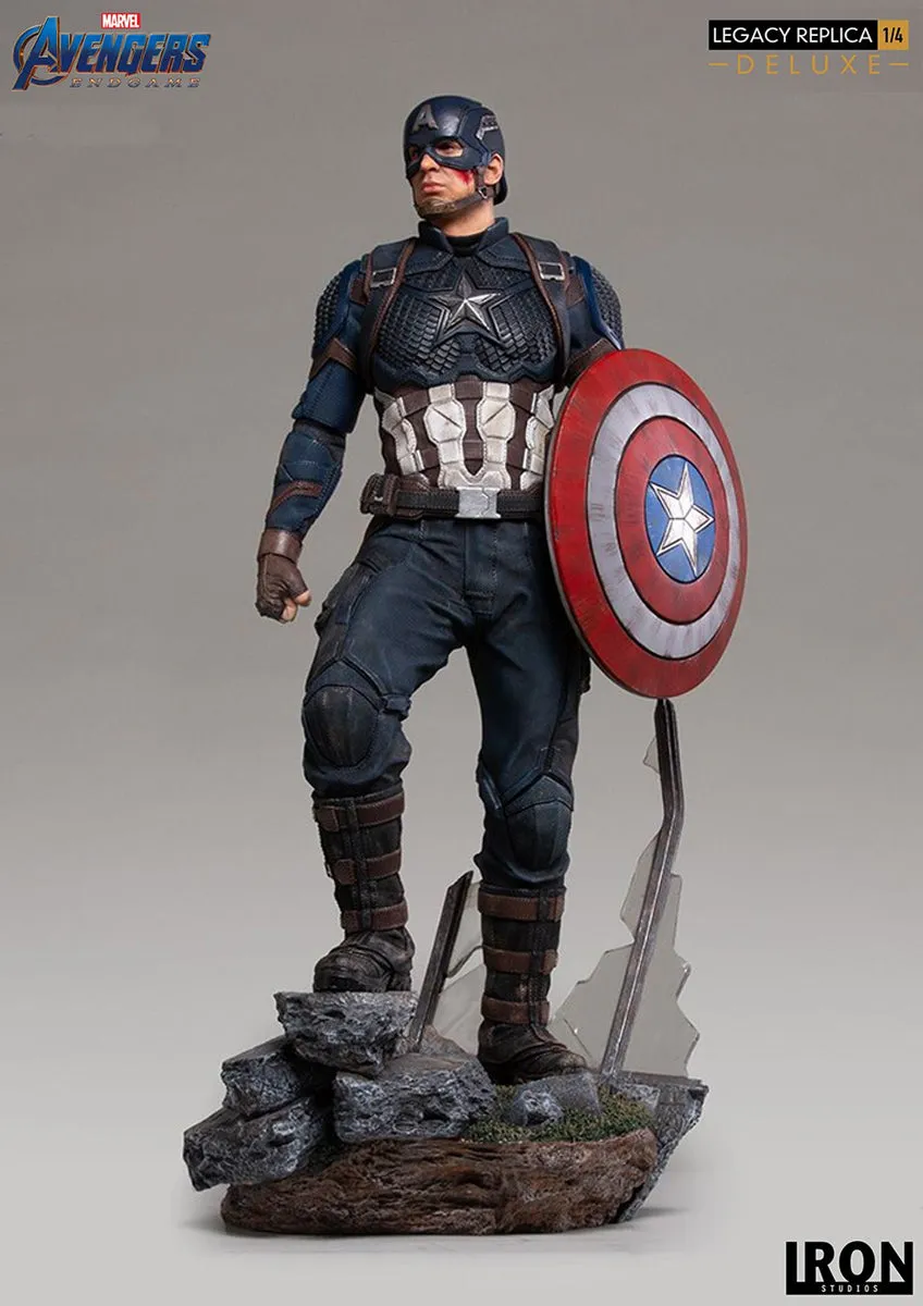 IRON STUDIOS AVENGERS ENDGAME CAPTAIN AMERICA DELUXE LEGACY REPLICA 1/4 MARCAS20219-14