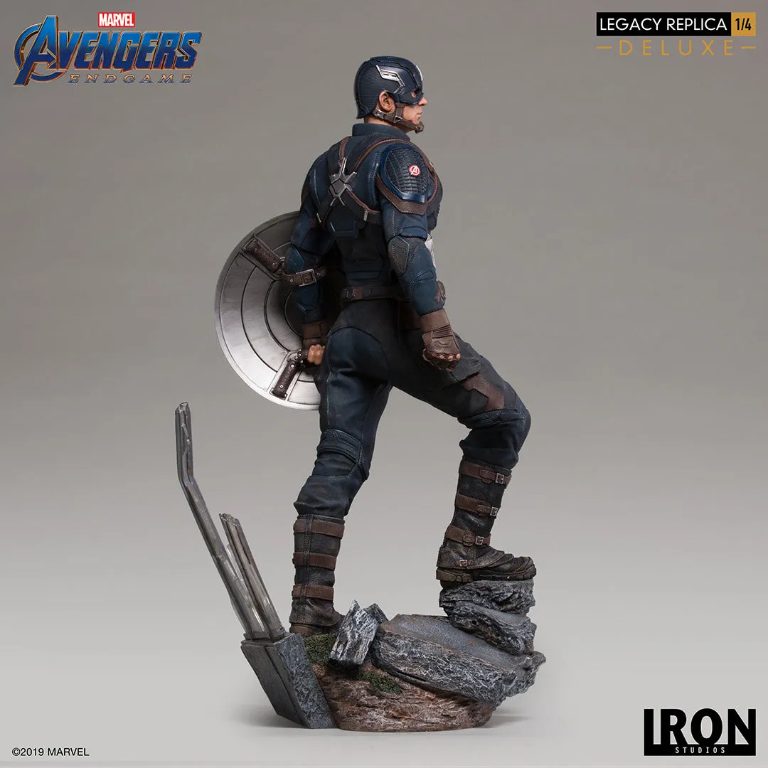 IRON STUDIOS AVENGERS ENDGAME CAPTAIN AMERICA DELUXE LEGACY REPLICA 1/4 MARCAS20219-14
