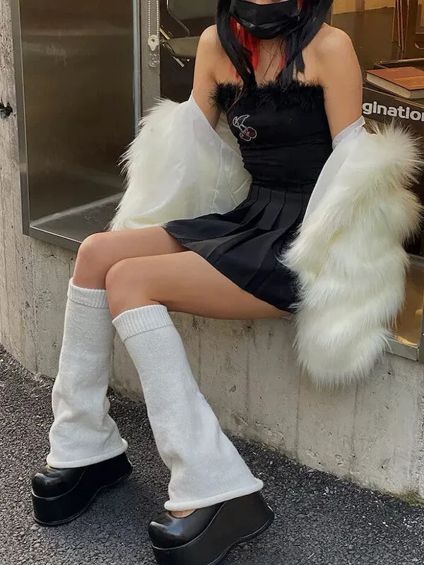 Jfashion y2k girl leg warmer