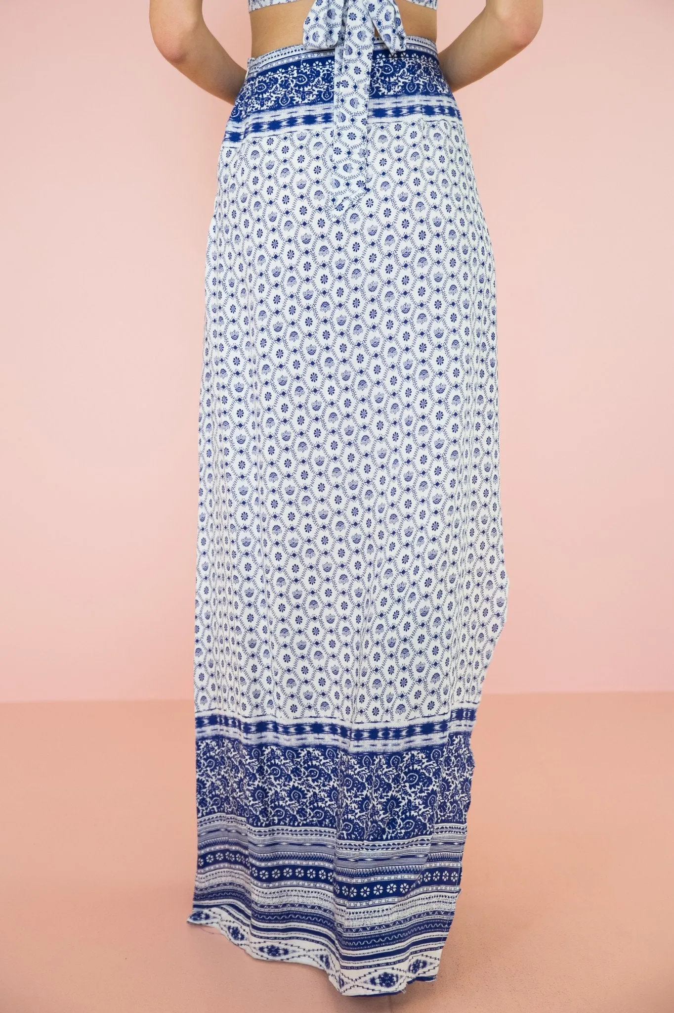Kaija Flower Print Maxi Skirt