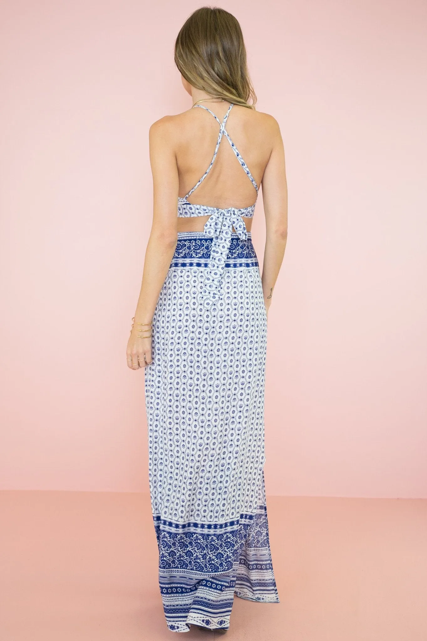 Kaija Flower Print Maxi Skirt