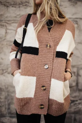Kaylee Color Block Cardigan - FINAL SALE