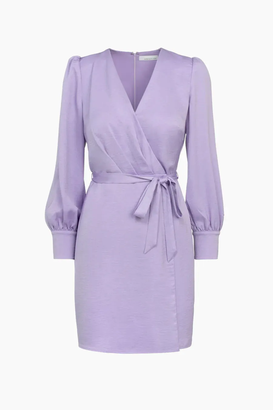 Lavender Vneck Faux Wrap Ellie Dress