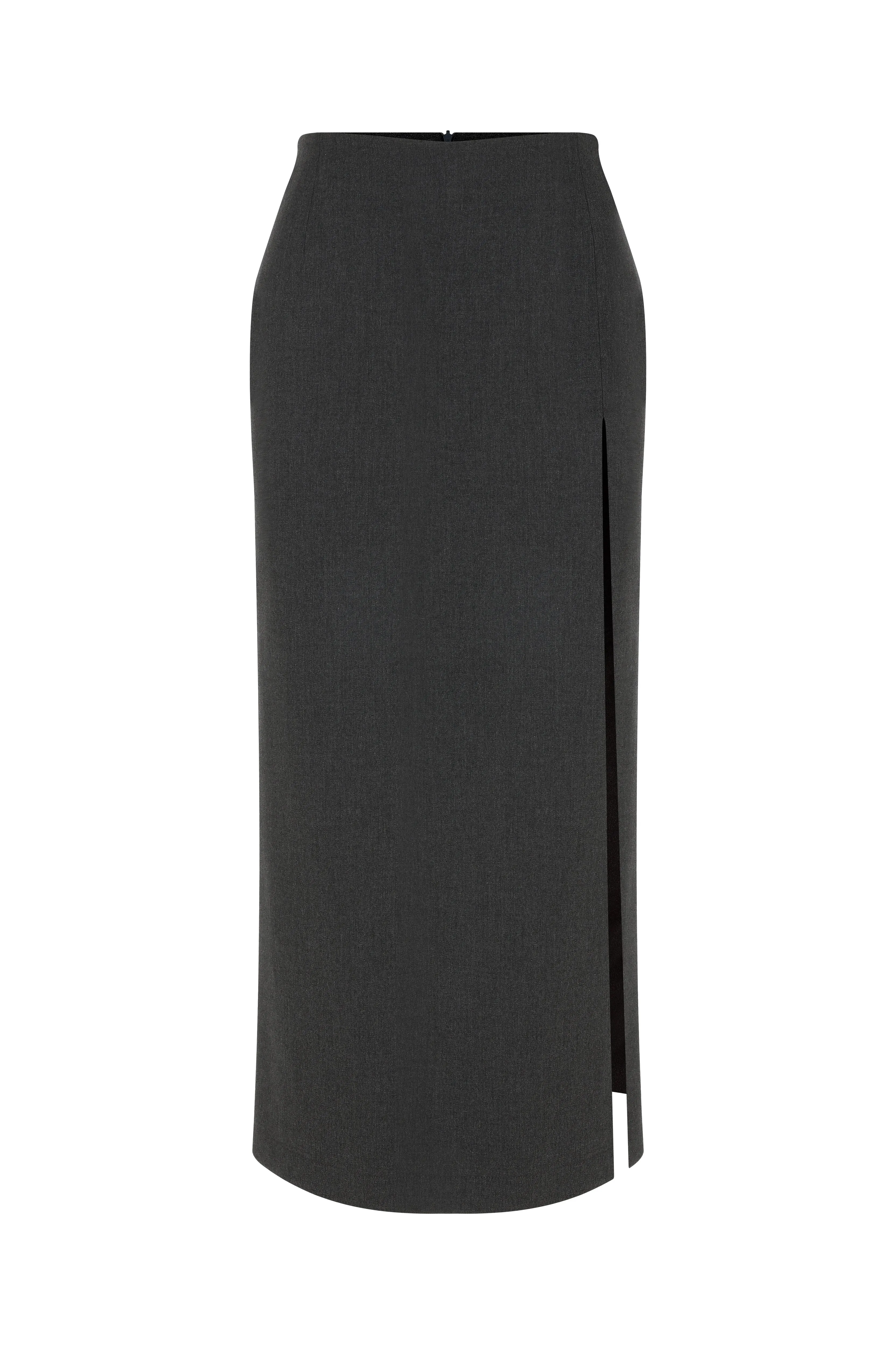 Lea Maxi Skirt in Grey