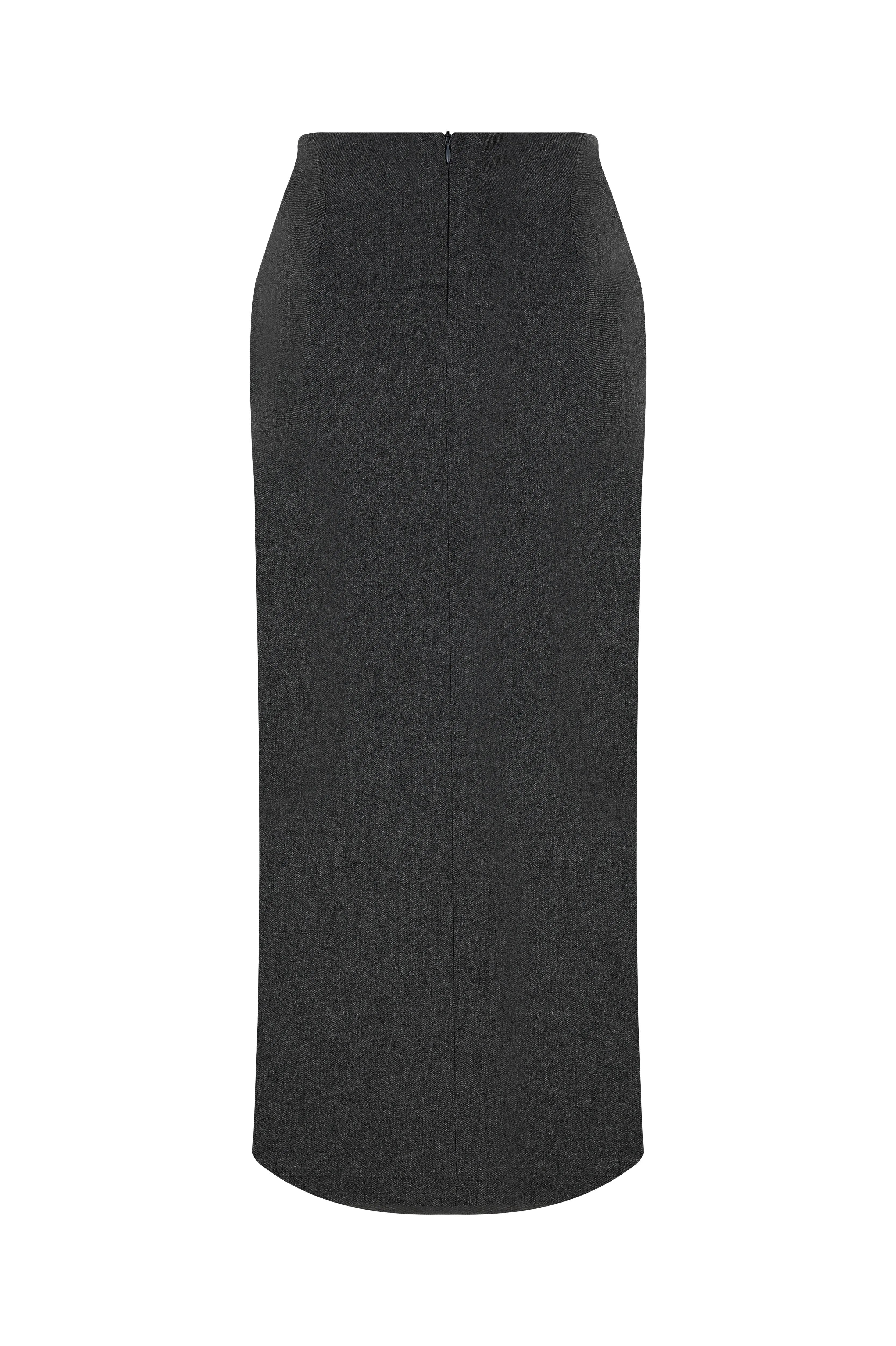 Lea Maxi Skirt in Grey