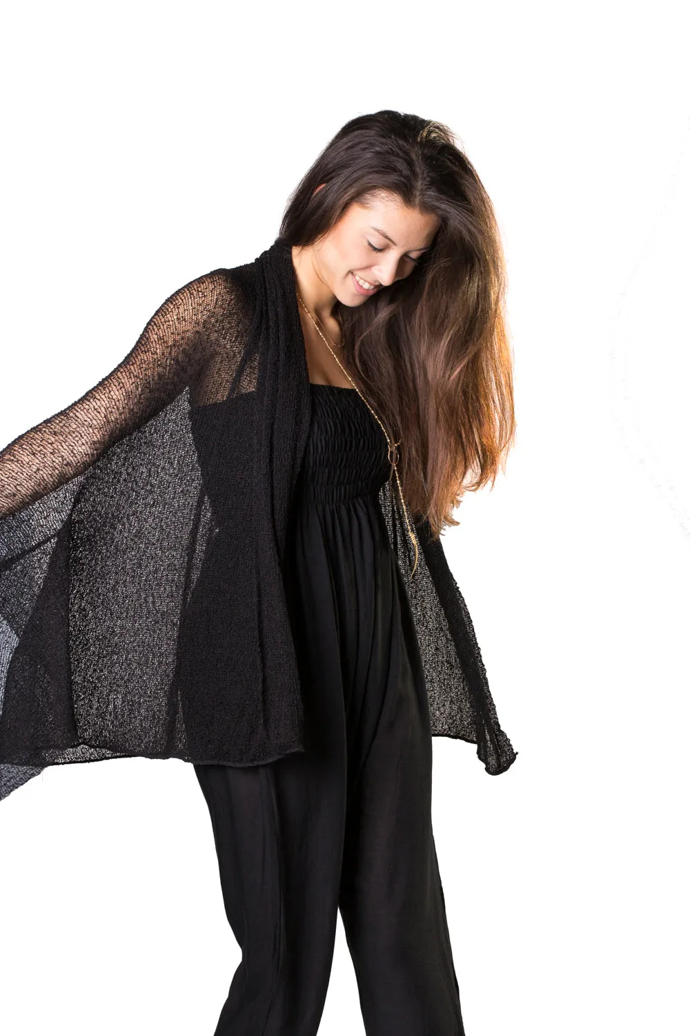 Lightweight Knit Long Cardigan