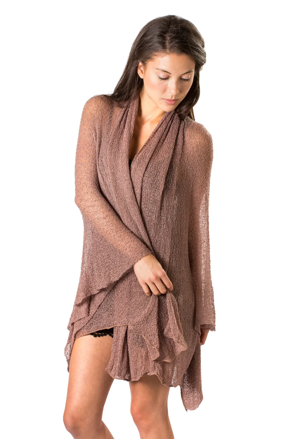 Lightweight Knit Long Cardigan