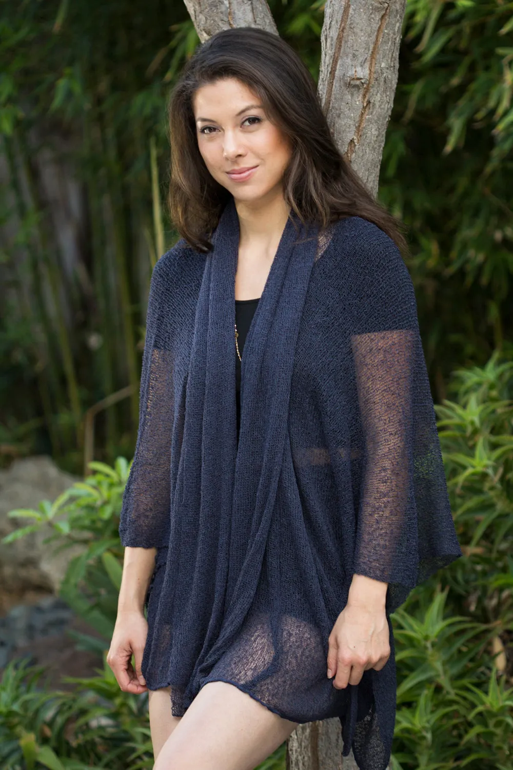 Lightweight Knit Long Cardigan