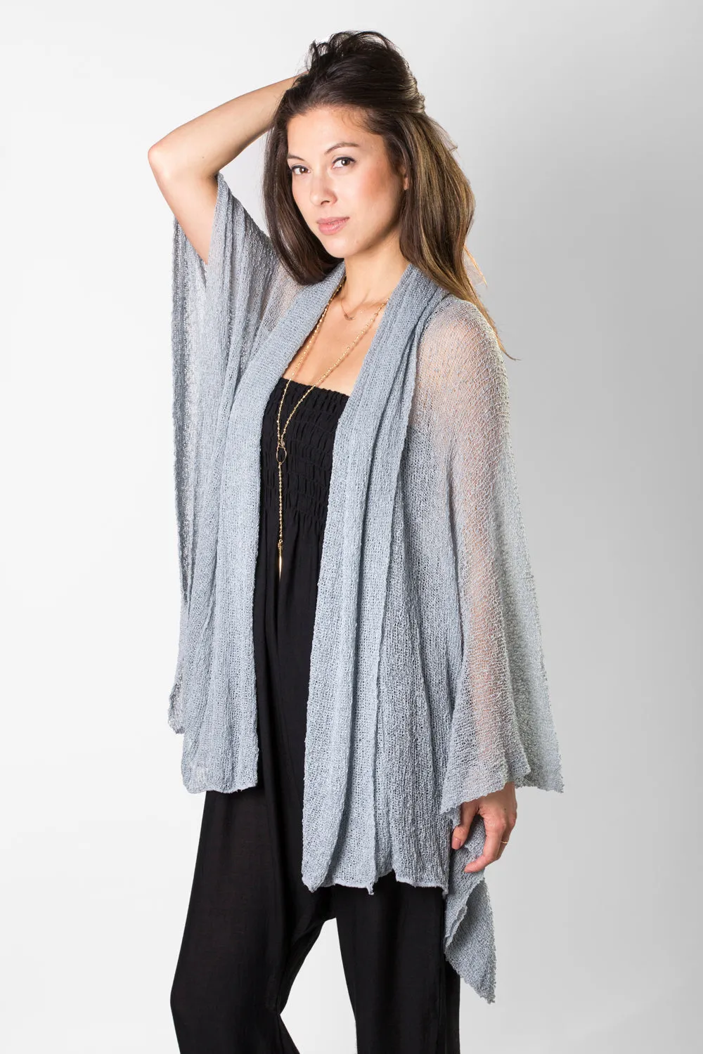 Lightweight Knit Long Cardigan