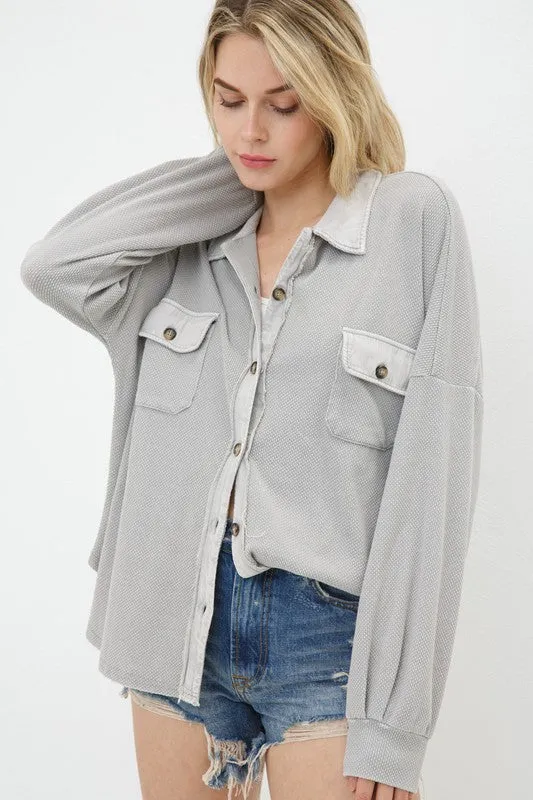 Lindsey Shacket (Heather Grey)