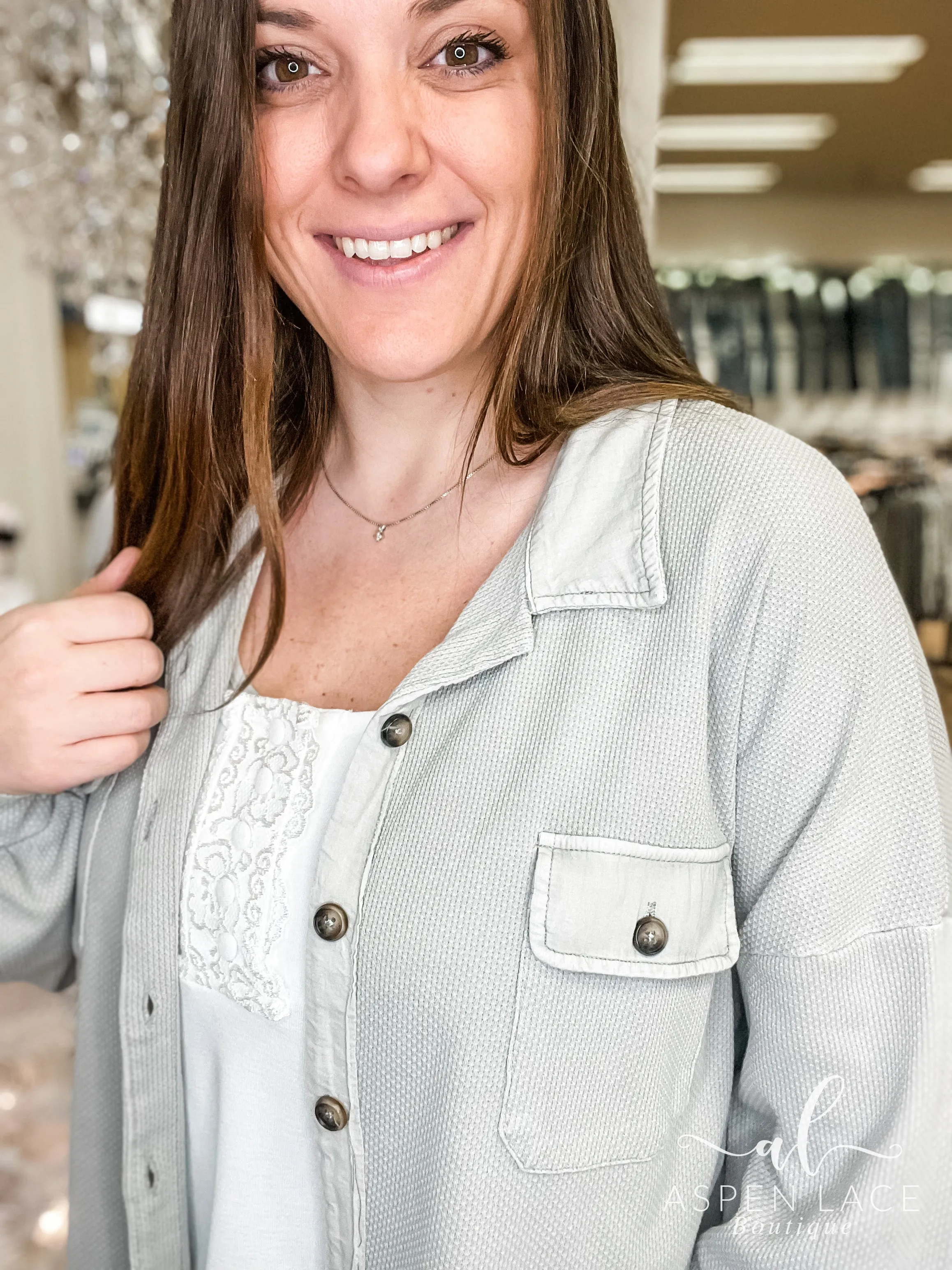 Lindsey Shacket (Heather Grey)