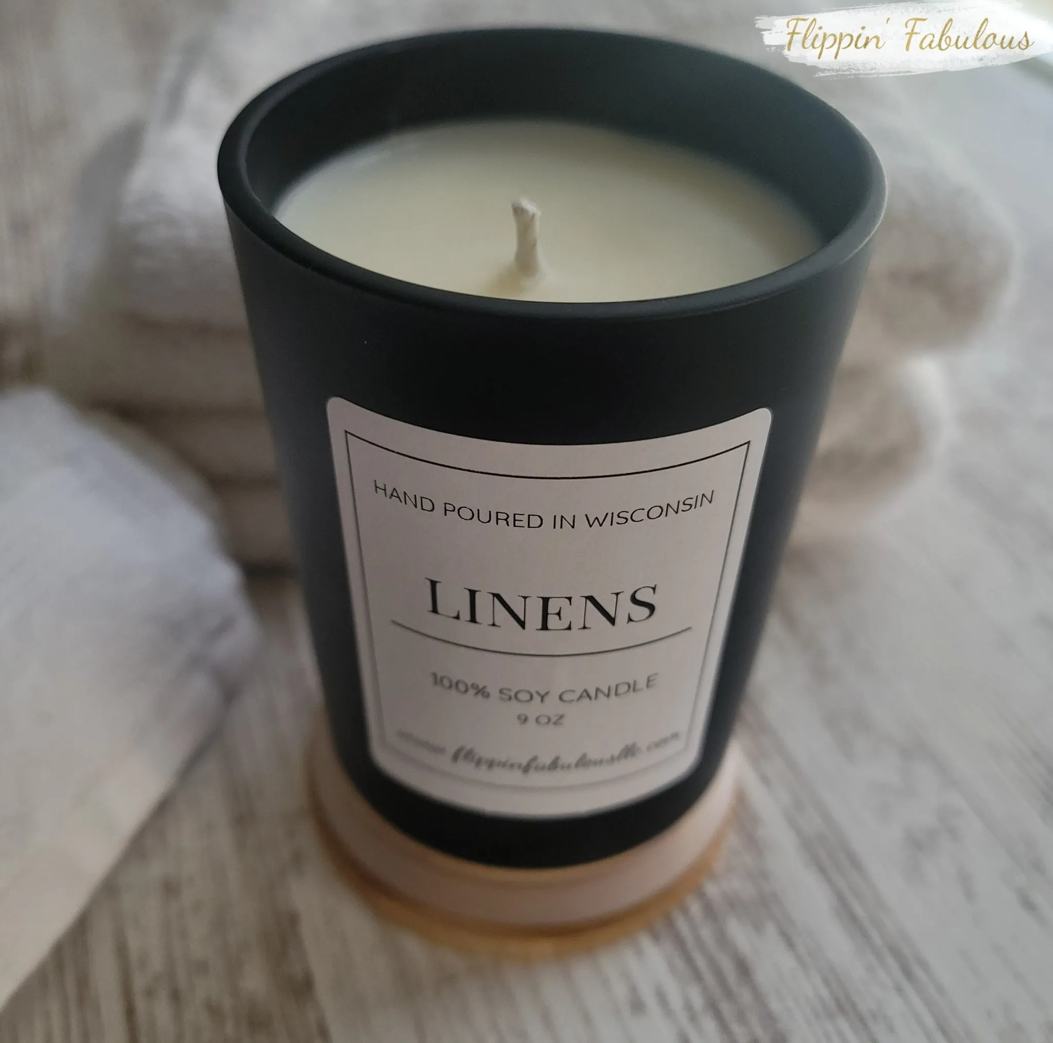 Linens Soy Wax Candle-Multiple Sizes Available