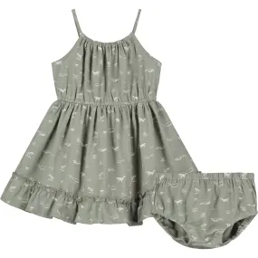 Lizzy Dress in Grey Whales
