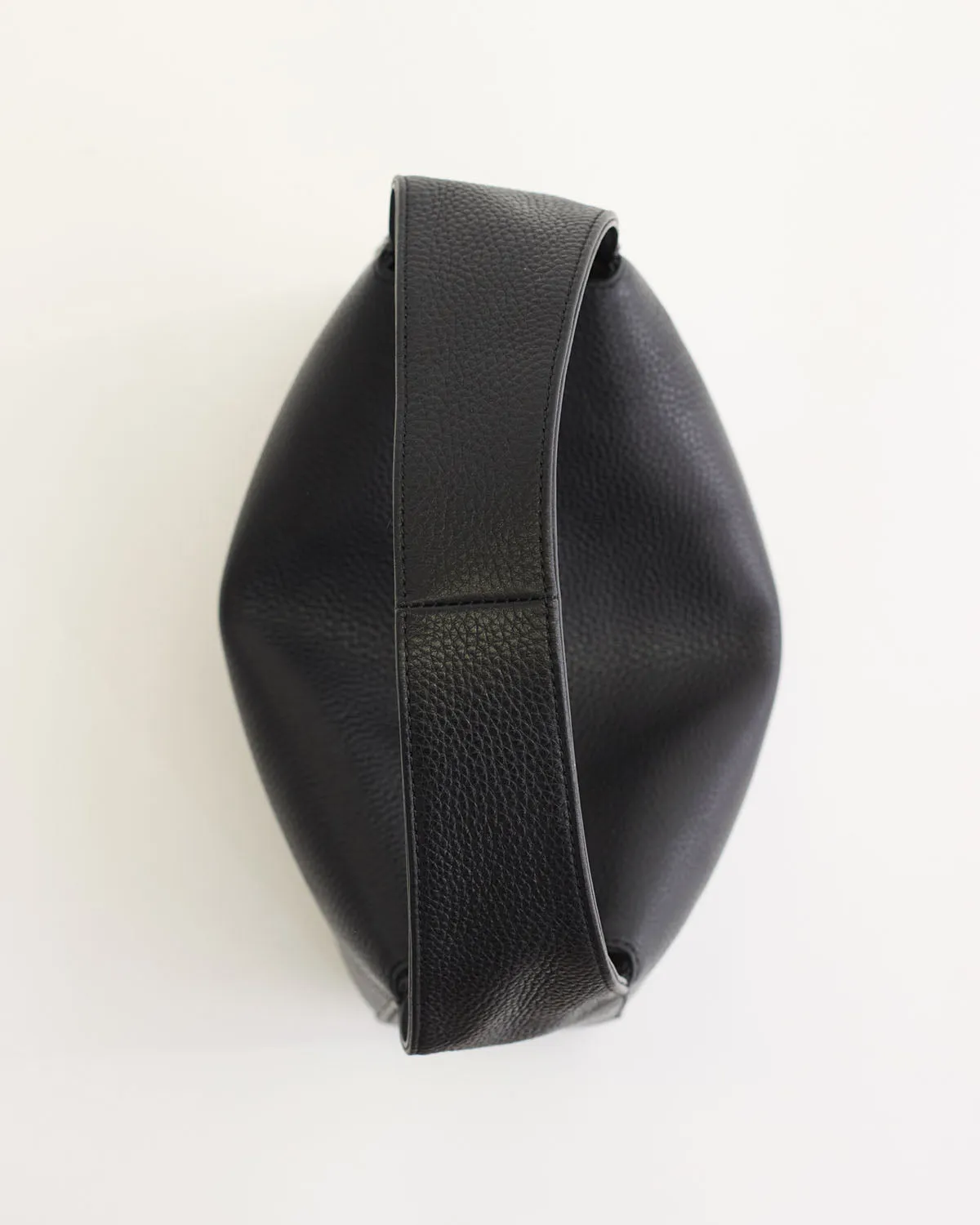 Mae Bag: Black Pebbled Leather