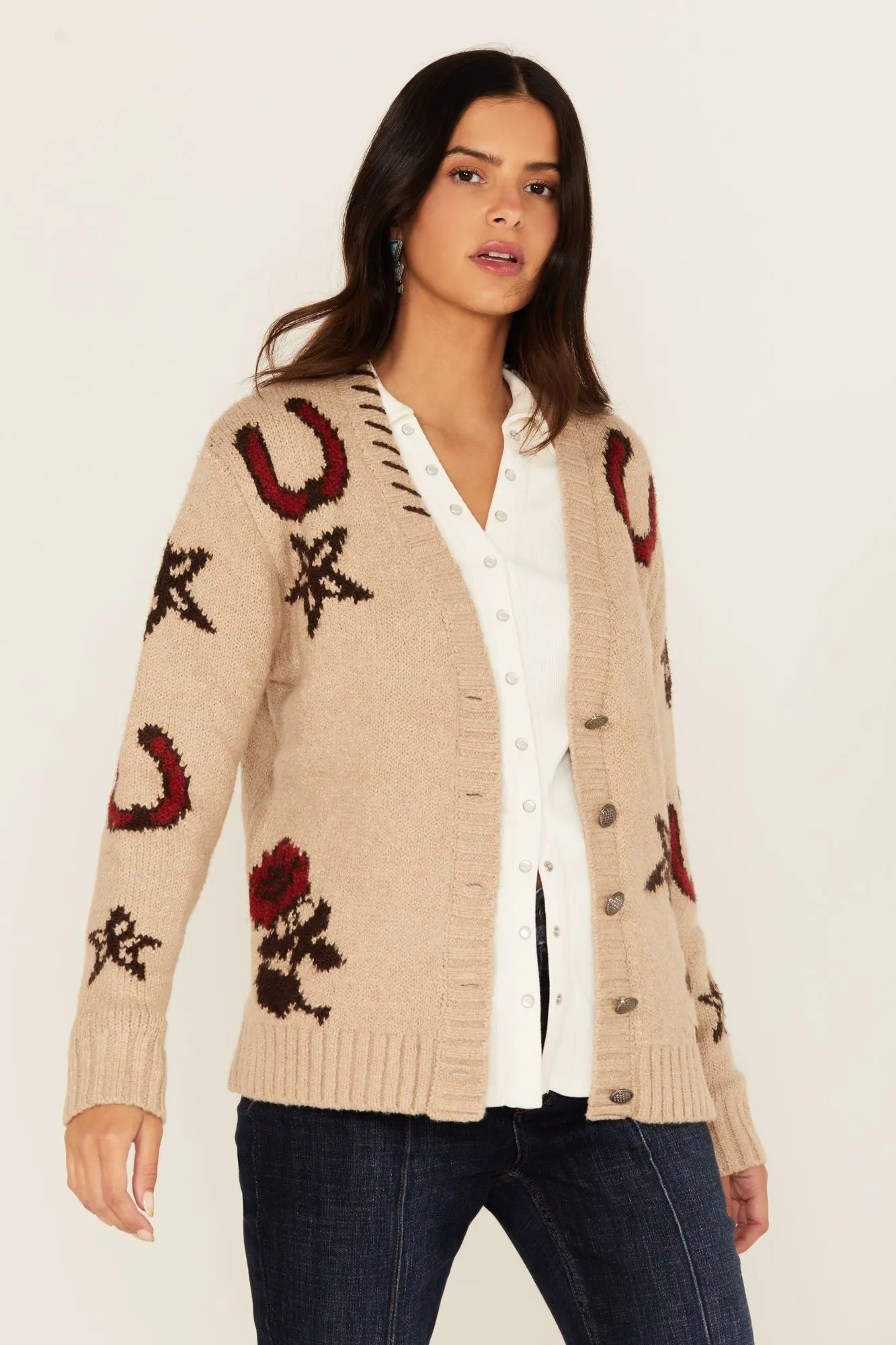 Malta Western Button-Down Cardigan