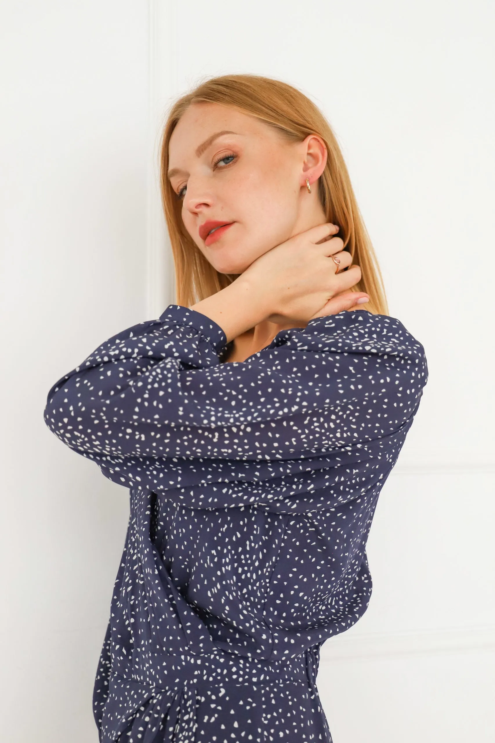 Margot Silk Dress Starry Night