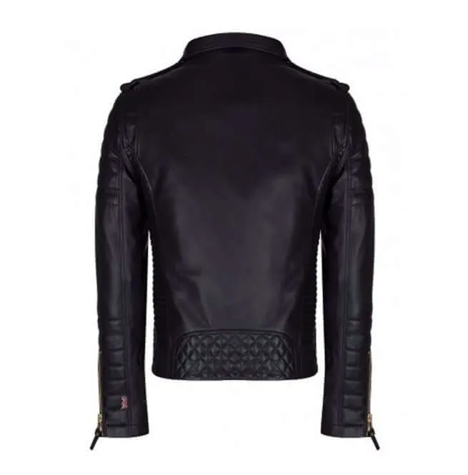 Mens Genuine Real Lambskin Leather Motorcycle Jacket, Men Motorcycle Jacket