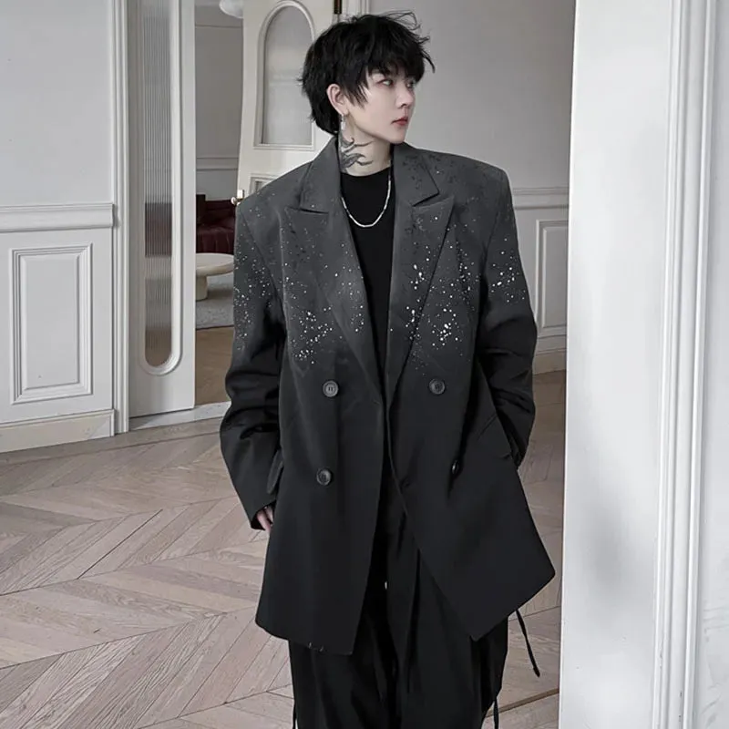Men's Harajuku Oversized Gradient Blazer