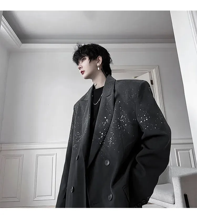 Men's Harajuku Oversized Gradient Blazer