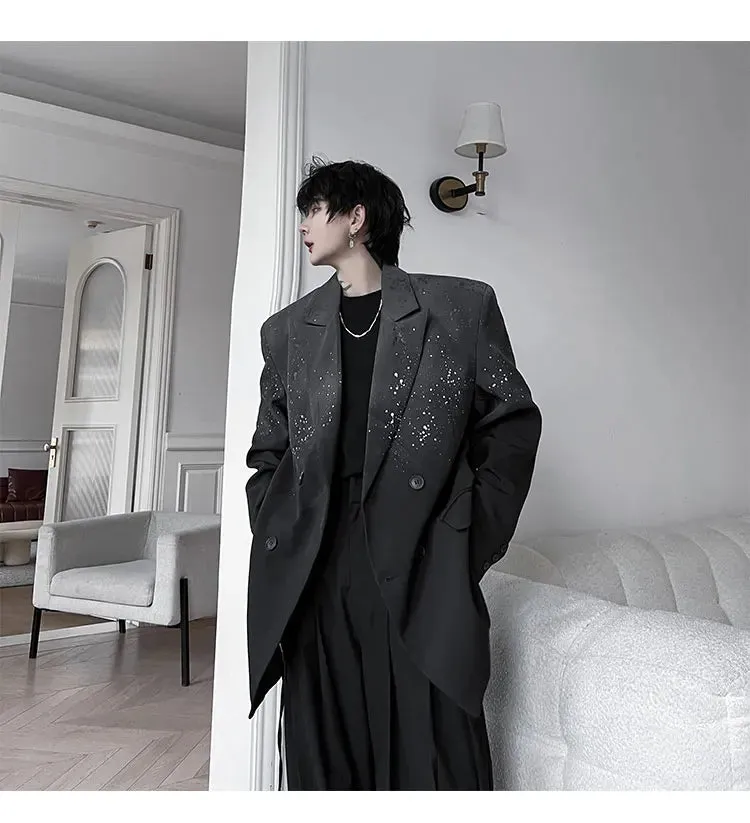 Men's Harajuku Oversized Gradient Blazer
