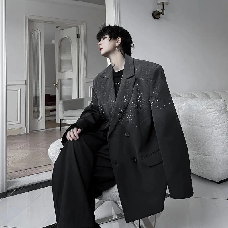 Men's Harajuku Oversized Gradient Blazer
