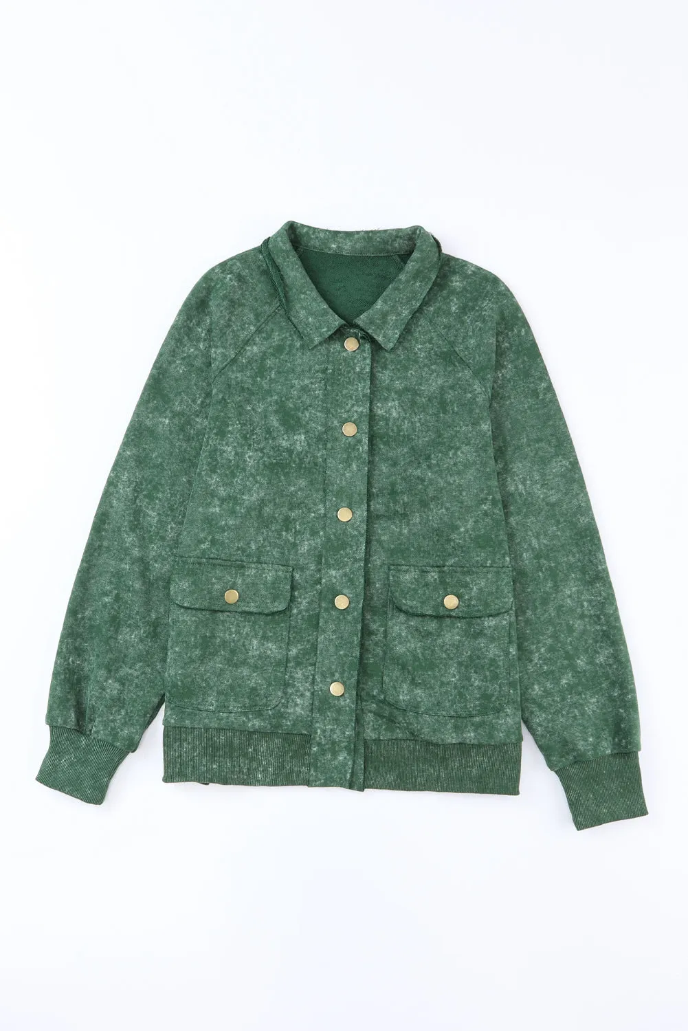 Mineral Wash Flap Pocket Shacket