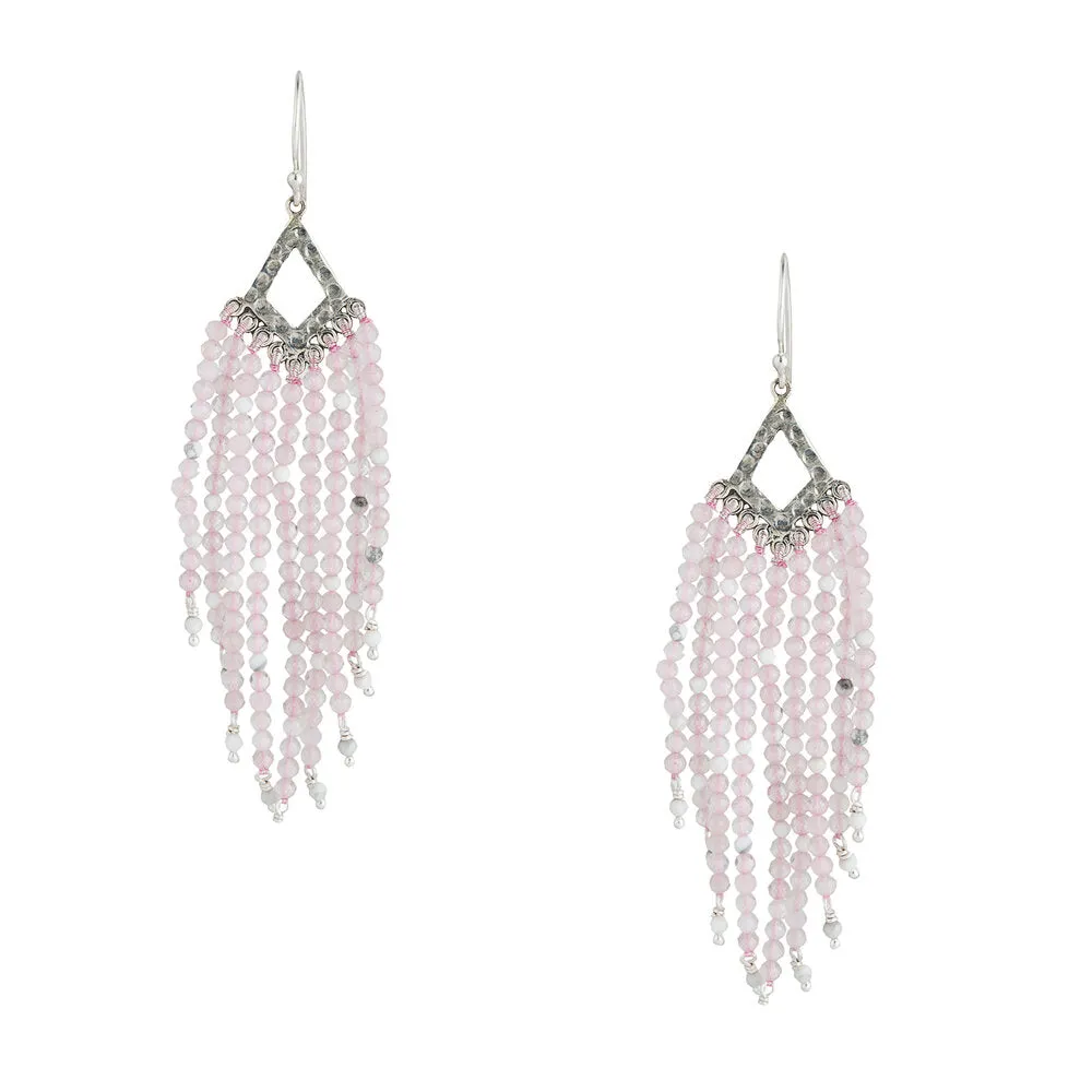 Mira, Rose Quartz Chandeliers