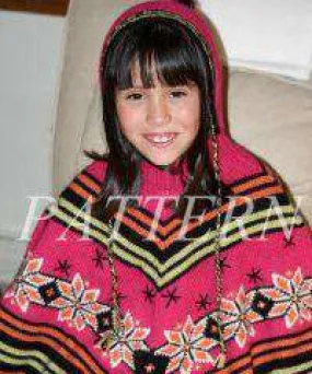 Misti Alpaca Girls Nordic Poncho Pattern