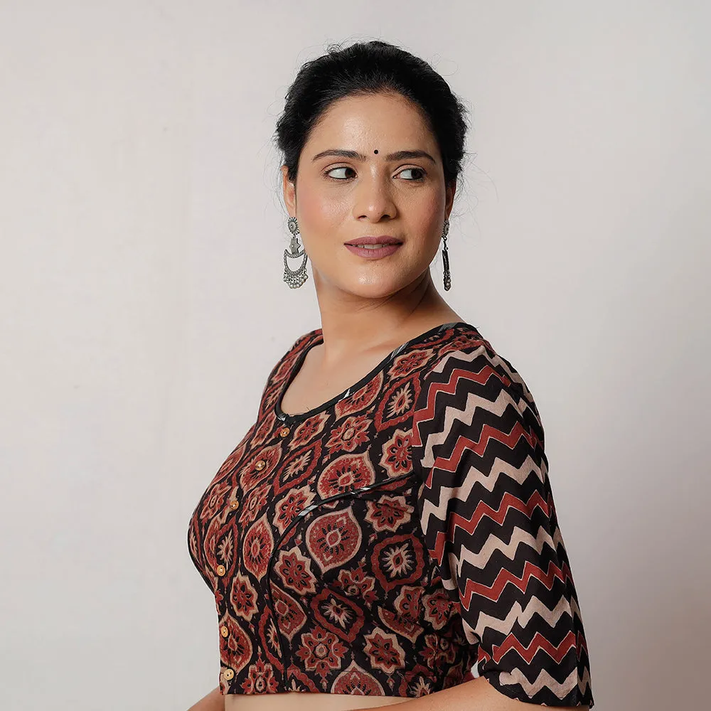 Multicolor - Bagru Dabu Block Printed Cotton Stitched Blouse