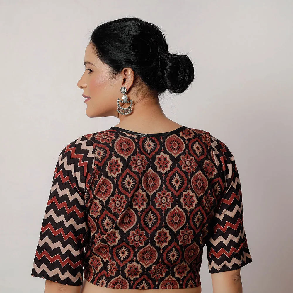 Multicolor - Bagru Dabu Block Printed Cotton Stitched Blouse