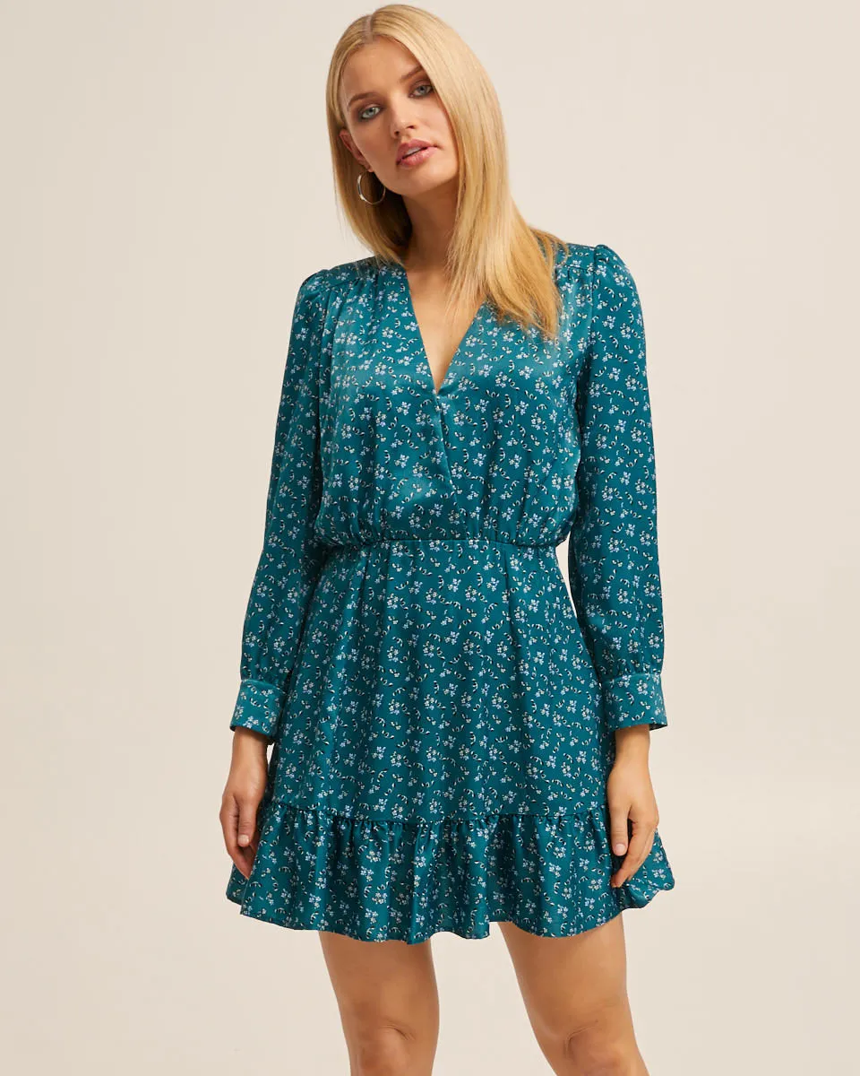 Nursing Wrap Short Dress - Evergreen