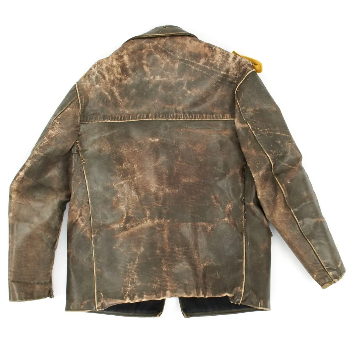 Original German WWII Luftwaffe Officer Oberstleutnant Leather Flight Jacket