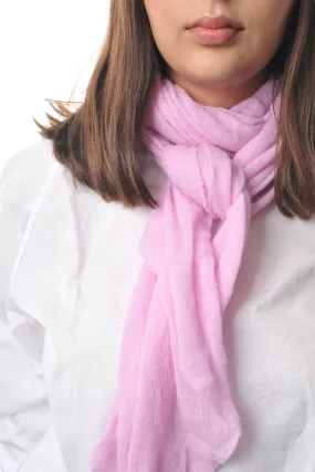 Pink Sorbet Classic Knit Diamond Cashmere Scarf